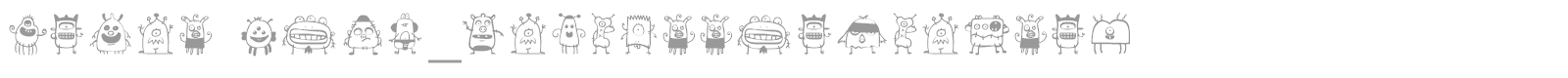 Alien Pack font preview